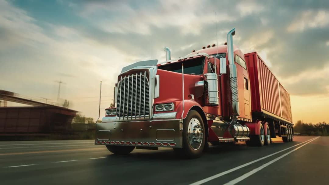 Trucking on the road